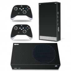Виниловые наклейки на Xbox Series S и геймпад Microsoft Wireless Controller Black Carbon игровая консоль Skin (PV6005)