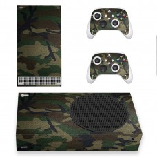 Виниловые наклейки на Xbox Series S и геймпад Microsoft Wireless Controller Камуфляж игровая консоль Skin (PV6011)