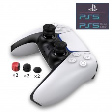 Силиконовые накладки на стики ipega - 6шт в трех размерах (thumb grips kit) для геймпада DualSense консоли Sony PlayStation 5 (PS5 / PS5 Digital Edition)