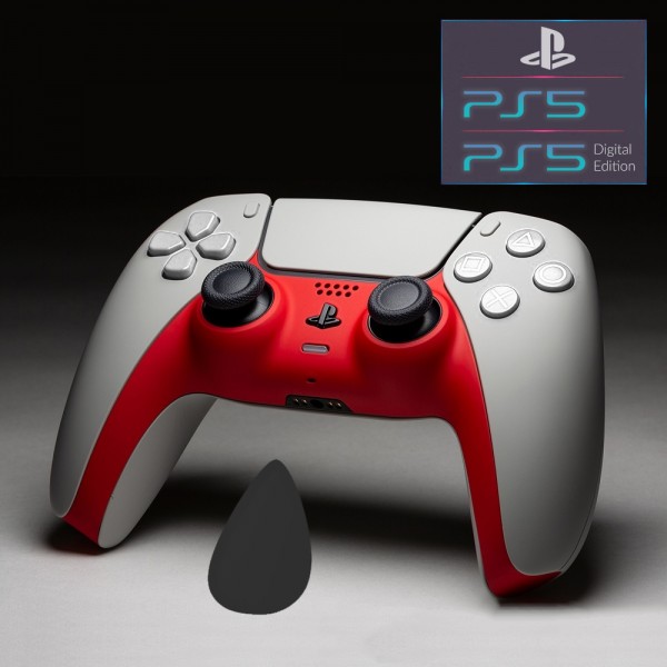 Лицевая панель для геймпада DualSense Sony PlayStation PS5 / PS5 Digital Edition / кастомная красная