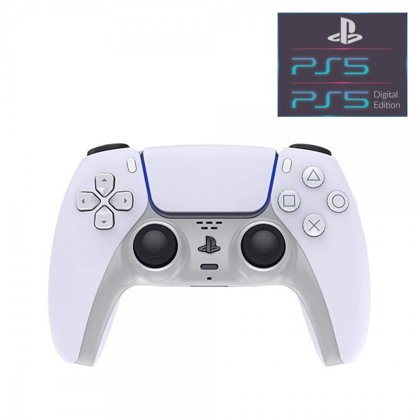 Лицевая панель для геймпада DualSense Sony PlayStation PS5 / PS5 Digital Edition / кастомная серая