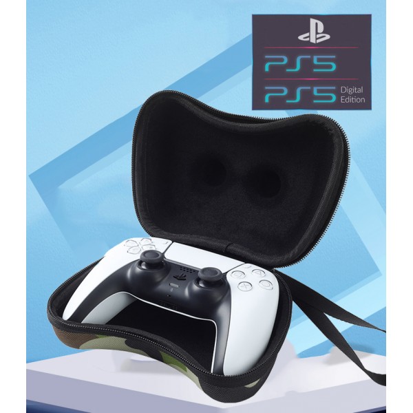 Защитный кейс Камуфляж для геймпада DualSense Sony PlayStation 5 (PS5/PS5 Digital Edition) жесткий футляр для переноски джойстика контроллера
