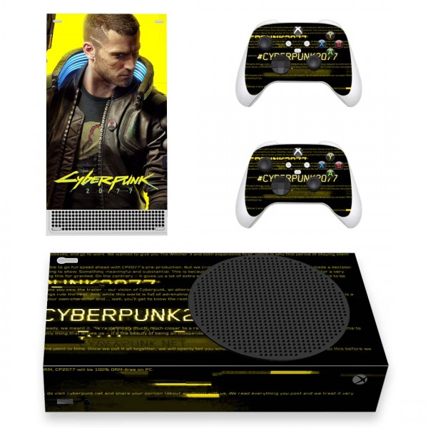 Виниловые наклейки на Xbox Series S и геймпады Cyberpunk 2077 Microsoft игровая консоль Skin (PV6002)