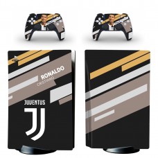 Виниловые наклейки на PS5 Disk Drive version и геймпад DualSense Juventus Ronaldo Sony PlayStation 5 игровая консоль Skin (PV5052)