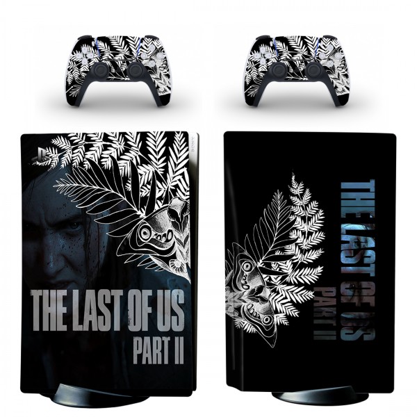 Виниловые наклейки на PS5 Disk Drive version и геймпад DualSense Last of Us Part 2 Sony PlayStation 5 игровая консоль Skin (PV5059)