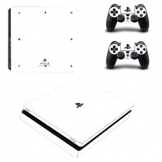 Виниловые наклейки на PS4 SLIM и Dualshock PS4 Logo Sony PlayStation 4 Slim Custom Skin Playsole Vinyls (PV2019)