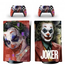 Виниловые наклейки на PS5 Digital Edition и геймпад DualSense Joker Sony PlayStation 5 игровая консоль Skin (PV5014)