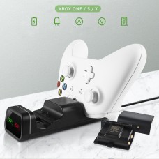 Двойная зарядная dock станция DOBE подставка для геймпадов Xbox One X / Xbox One S / Xbox One c LED индикаторами о статусе зарядки