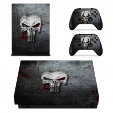Виниловые наклейки на Xbox One X и Gamepad Punisher Custom Skin Playsole Vinyls (PV4022)