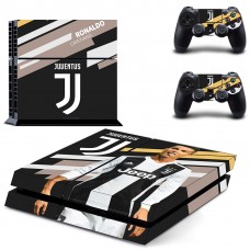 Виниловые наклейки на PS4 и Dualshock Juventus Ronaldo Sony PlayStation 4 Custom Skin Playsole Games (PG206)