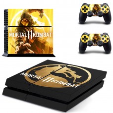 Виниловые наклейки на PS4 и Dualshock Mortal Kombat 11 Sony PlayStation 4 Custom Skin Playsole Games (PG206)
