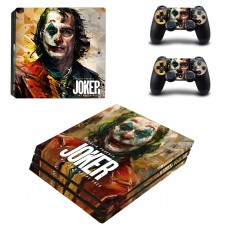 Виниловые наклейки на PS4 PRO и Dualshock Joker Sony PlayStation 4 Pro Custom Skin Playsole Vinyls (PV1014)