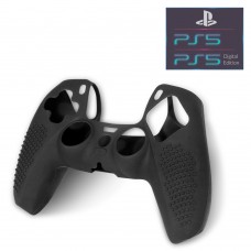 Силиконовый защитный черный чехол OIVO для геймпада DualSense Sony PlayStation PS5 / PS5 Digital Edition