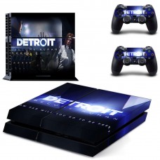 Виниловые наклейки на PS4 и Dualshock Detroit Sony PlayStation 4 Custom Skin Playsole Games (PG213)