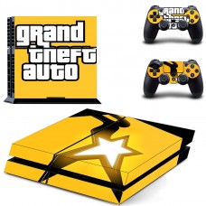 Виниловые наклейки на PS4 и Dualshock Grand Theft Auto Sony PlayStation 4 Custom Skin Playsole Games (PG201)