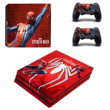 Виниловые наклейки на PS4 PRO и Dualshock Spider-Man Sony PlayStation 4 Custom Skin Playsole Games (PG017)