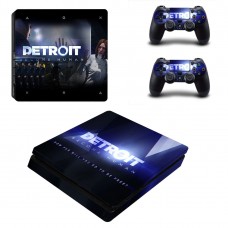 Виниловые наклейки на PS4 SLIM и Dualshock Detroit Sony PlayStation 4 Custom Skin Playsole Games (PG108)