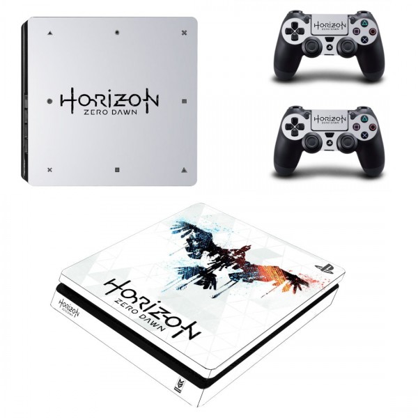 Виниловые наклейки на PS4 SLIM и Dualshock Horizon Sony PlayStation 4 Custom Skin Playsole Games (PG116)