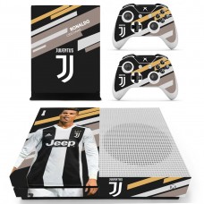 Виниловые наклейки на Xbox One S и Gamepad Juventus Ronaldo Custom Skin Playsole Games (PG401)