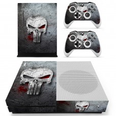Виниловые наклейки на Xbox One S и Gamepad Punisher Custom Skin Playsole Games (PG402)