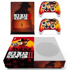 Виниловые наклейки на Xbox One S и Gamepad Read Dead Redemption 2 Custom Skin Playsole Games (PG403)