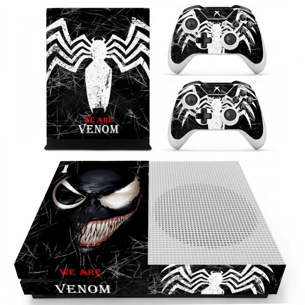 Виниловые наклейки на Xbox One S и Gamepad Venom Custom Skin Playsole Games (PG406)
