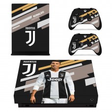 Виниловые наклейки на Xbox One X и Gamepad Juventus Ronaldo Custom Skin Playsole Games (PG302)