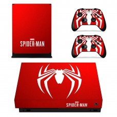 Виниловые наклейки на Xbox One X и Gamepad Spider-Man Custom Skin Playsole Games (PG303)