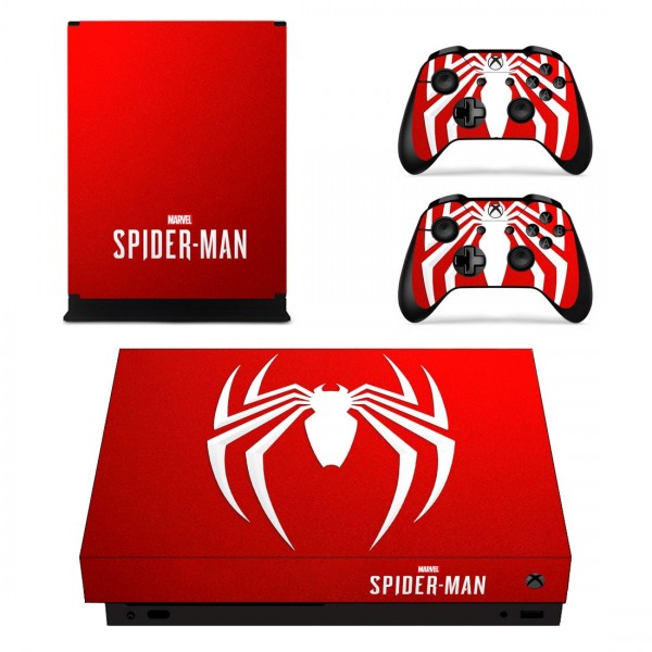 Виниловые наклейки на Xbox One X и Gamepad Spider-Man Custom Skin Playsole Games (PG303)