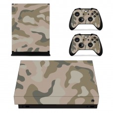 Виниловые наклейки на Xbox One X и Gamepad Камуфляж Custom Skin Playsole Games (PG309)