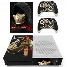 Виниловые наклейки на Xbox One S и Gamepad Mortal Kombat 11 Custom Skin Playsole Vinyls (PV411)