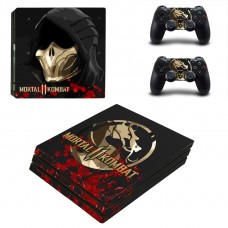 Виниловые наклейки на PS4 PRO и Dualshock Mortal Kombat 11 Sony PlayStation 4 Custom Skin Playsole Games (PV024)